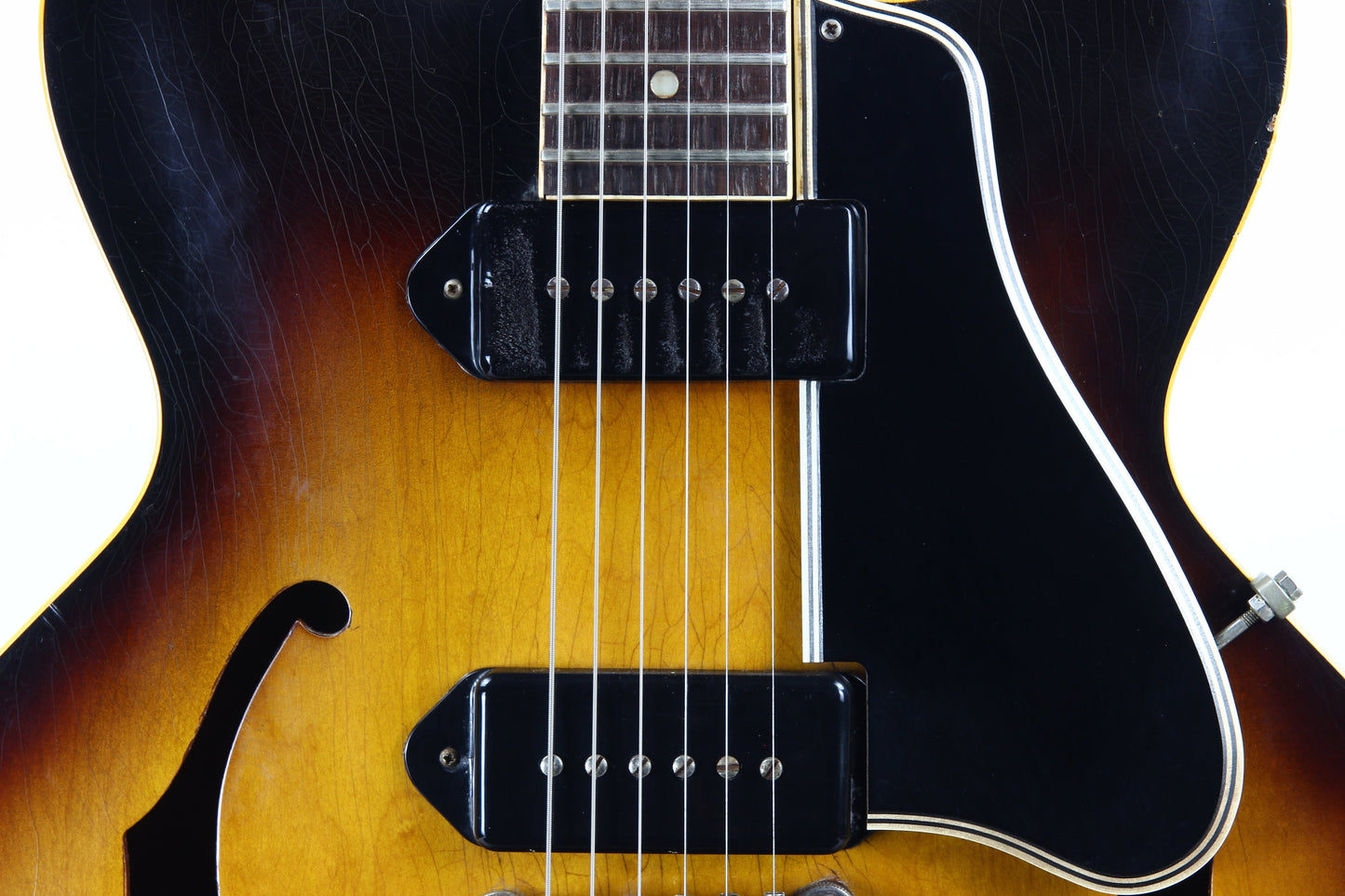 1961 Gibson ES-330 TD Sunburst Dot Neck Vintage Thinline Electric Guitar - Brown Lifton Case, 2 P90 Pickups! es335