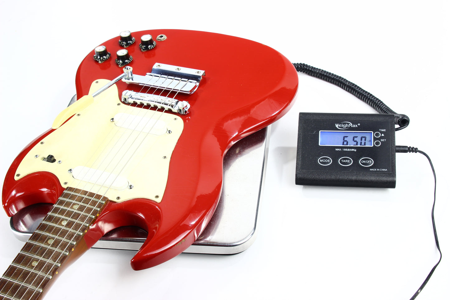 1966 Gibson SG Melody Maker D Vintage Electric Guitar FIRE ENGINE RED -- 100% Original w/ Case, Cardinal