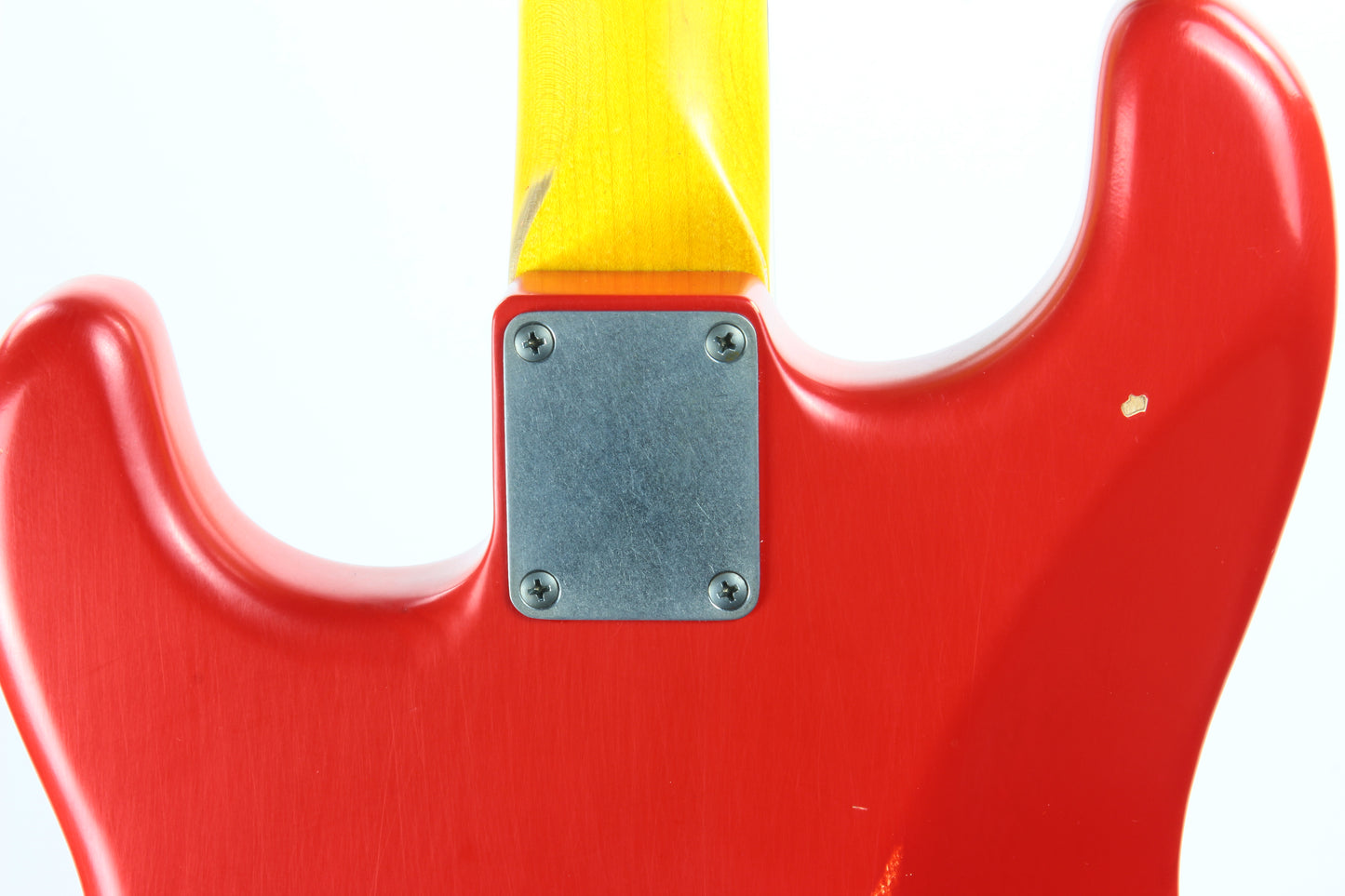 2020 Nash S-63 Fiesta Red Strat - Rosewood Fingerboard, Mint Green guard