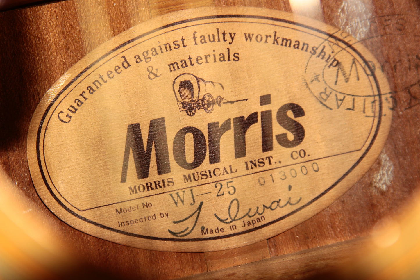 1980 Morris WJ-25 Natural Everly Brothers Gibson J-180 Japan Copy - Star Inlays, Double Pickguard