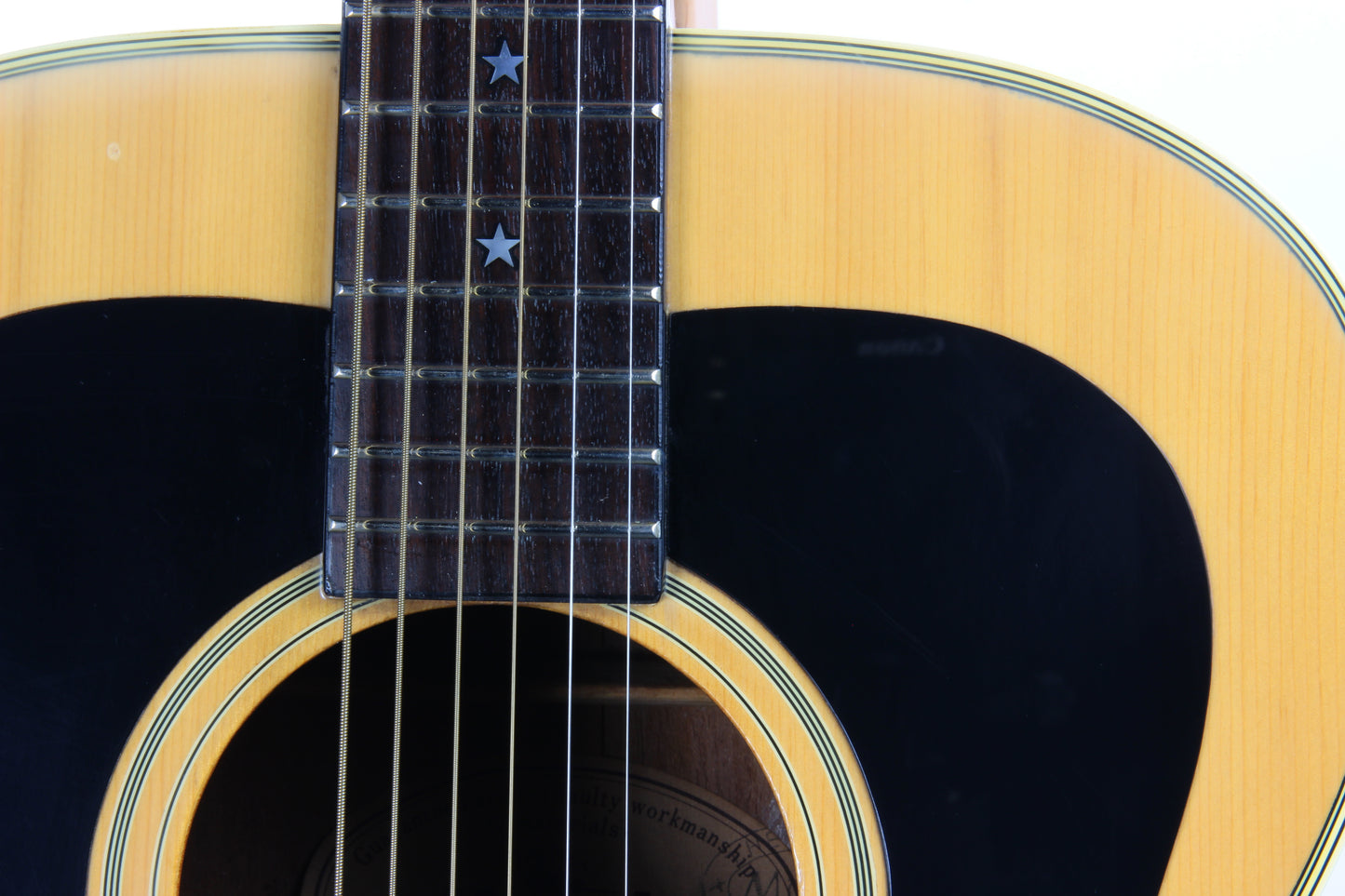 1980 Morris WJ-25 Natural Everly Brothers Gibson J-180 Japan Copy - Star Inlays, Double Pickguard