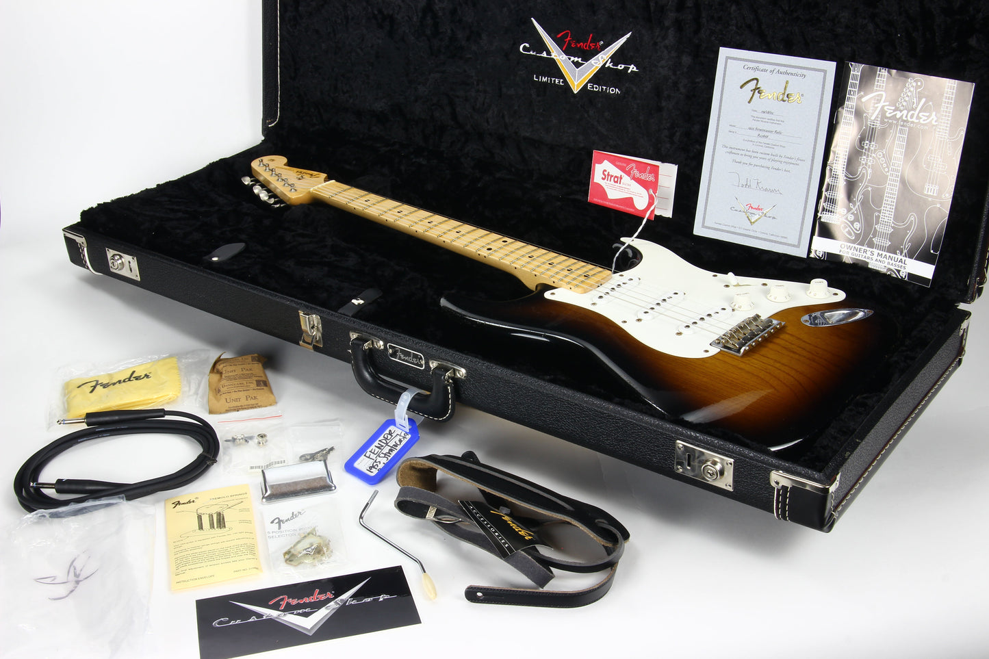 1955 Fender Custom Shop MASTERBUILT '55 Stratocaster Todd Krause - Sunburst, Maple Neck Strat!