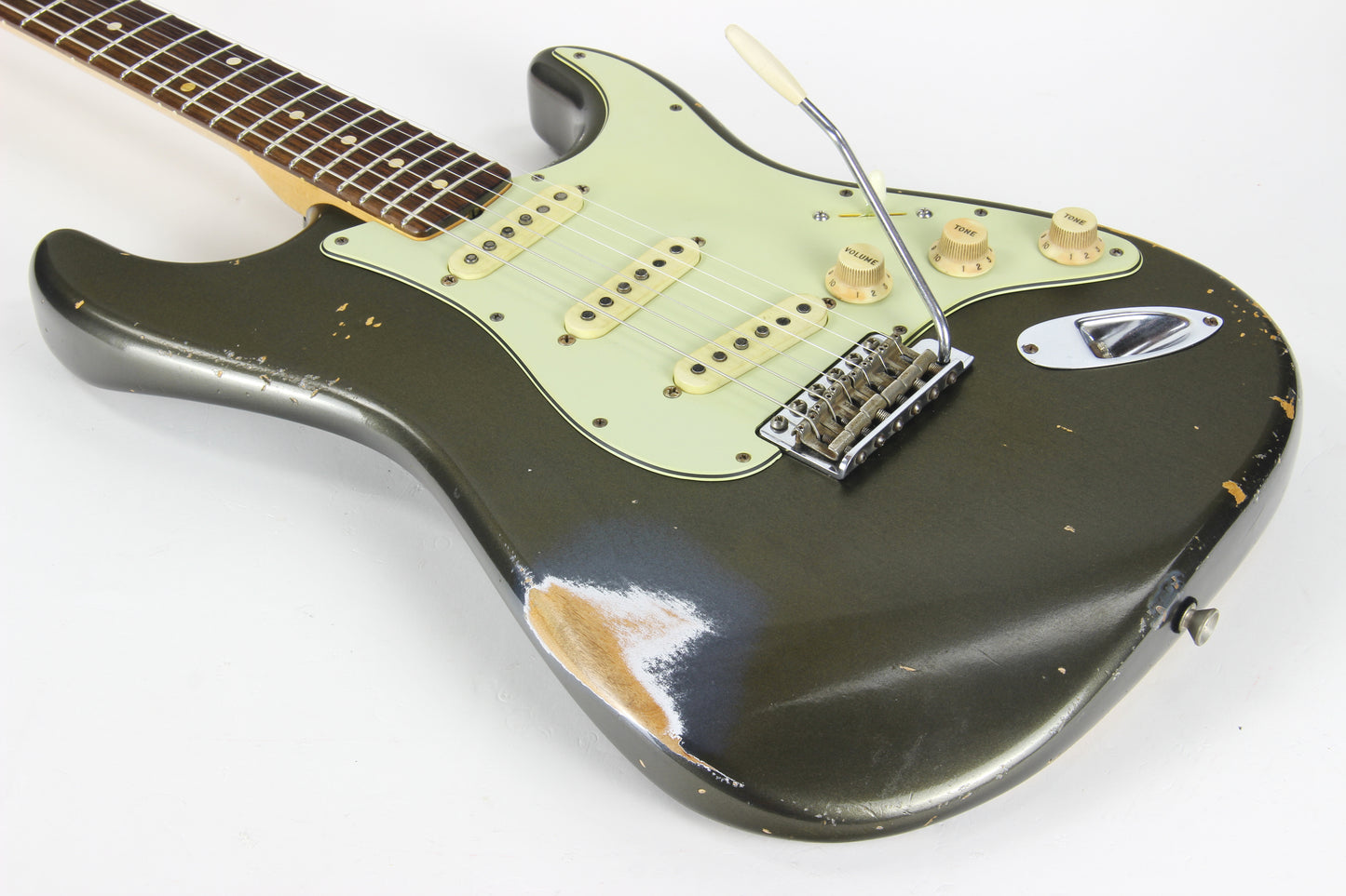 Fender Custom Shop Masterbuilt Paul Waller 1962 Stratocaster Relic Aged Charcoal Frost - Matching H/S '62 Strat Josefina Pups!