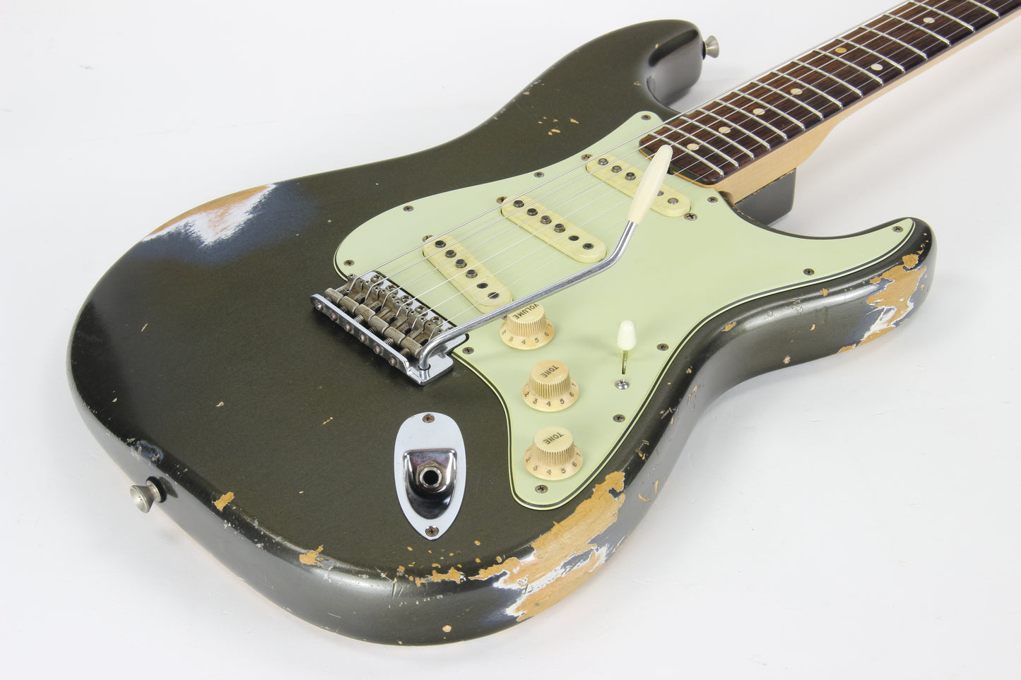 Fender Custom Shop Masterbuilt Paul Waller 1962 Stratocaster Relic Aged Charcoal Frost - Matching H/S '62 Strat Josefina Pups!