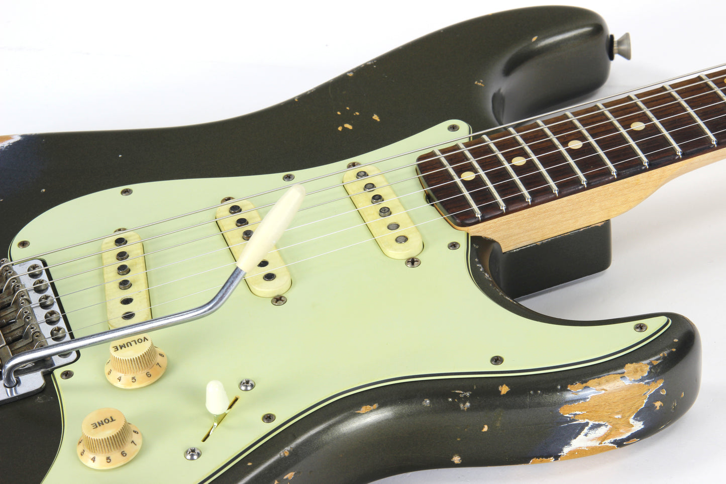 Fender Custom Shop Masterbuilt Paul Waller 1962 Stratocaster Relic Aged Charcoal Frost - Matching H/S '62 Strat Josefina Pups!