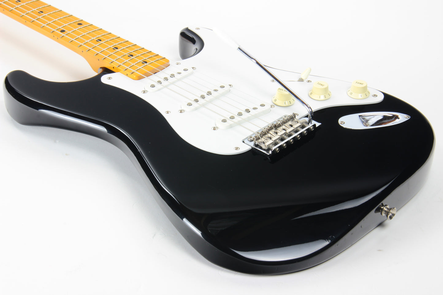 2004 Fender '57 Vintage Reissue Stratocaster Japan ST57 US - Black, USA Pickups, Maple Neck CIJ Strat