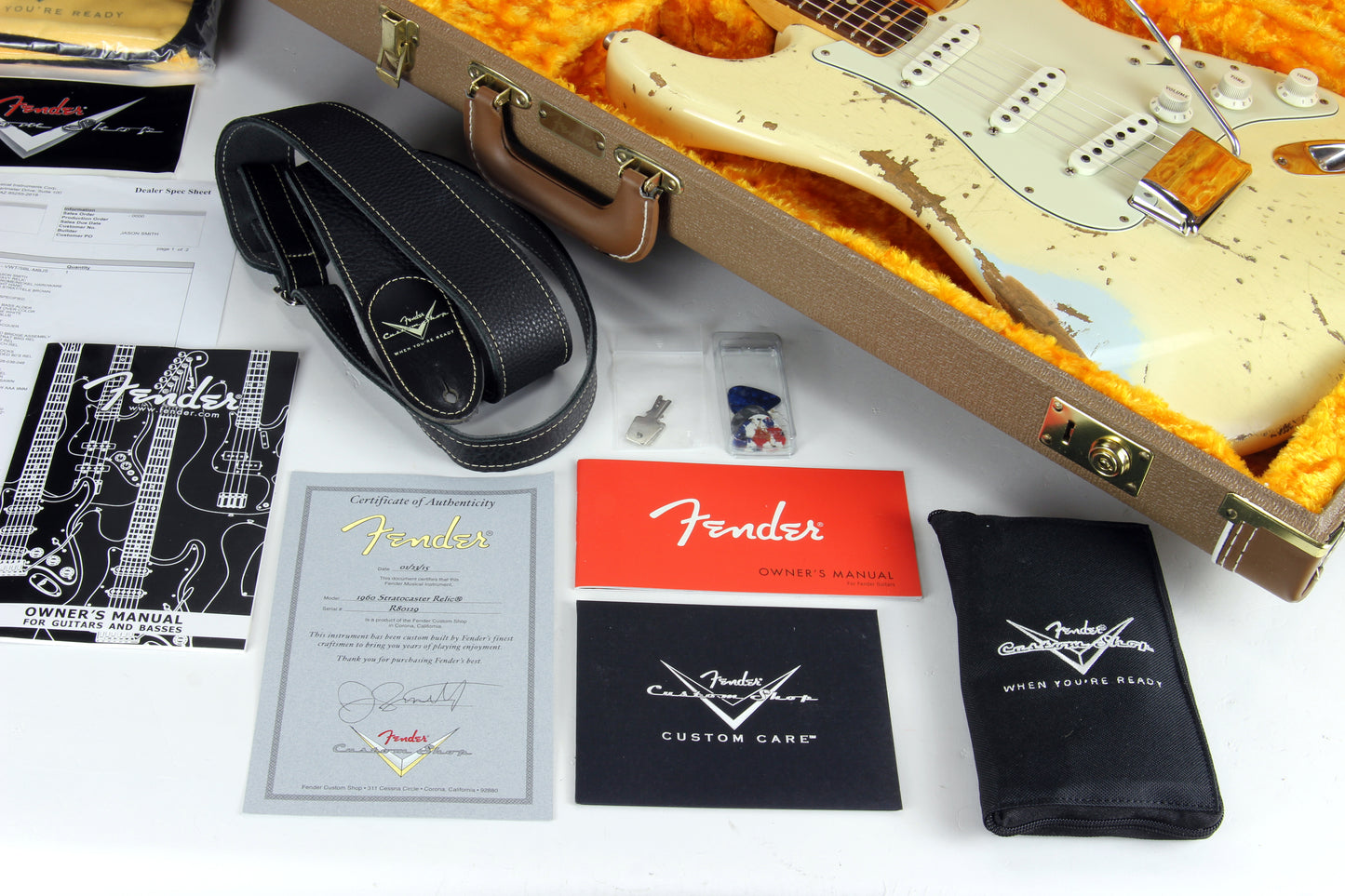 Fender Custom Shop Masterbuilt 1960 Stratocaster HEAVY RELIC '60 Strat Josefina Pups! Jason Smith! White/Sonic Blue