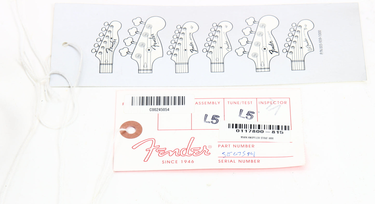 2009 Fender Mark Knopfler Artist Series Signature Stratocaster American Vintage USA - Ash Body, Hot Rod Red, '62 Strat