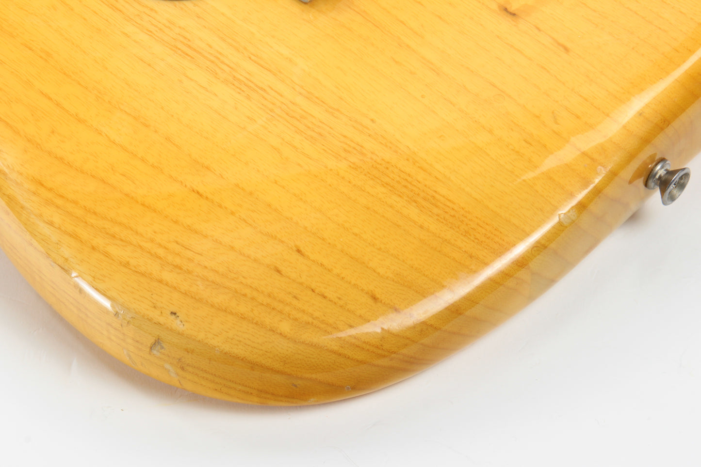 LIGHT! 1977 Fender Stratocaster FLAMED ASH Natural - Maple Neck Strat Vintage USA 1970's Hardtail