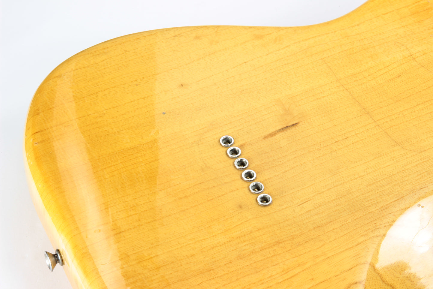 LIGHT! 1977 Fender Stratocaster FLAMED ASH Natural - Maple Neck Strat Vintage USA 1970's Hardtail