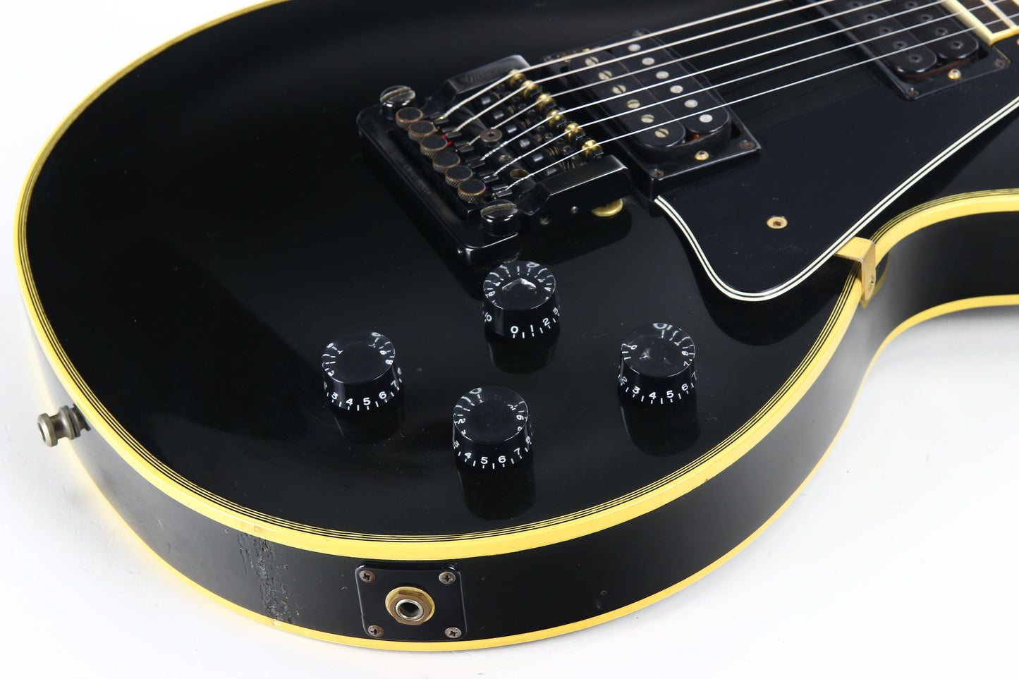 1985 Gibson Custom Shop Edition Les Paul Custom - Rare Japan-Only Model w Kahler, Black