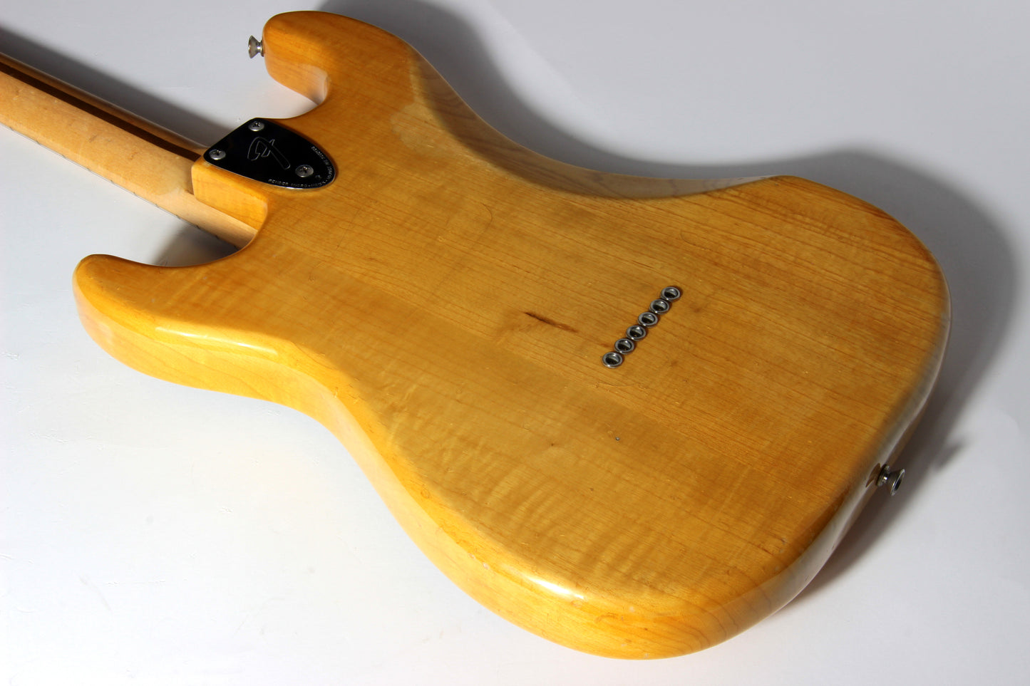 LIGHT! 1977 Fender Stratocaster FLAMED ASH Natural - Maple Neck Strat Vintage USA 1970's Hardtail