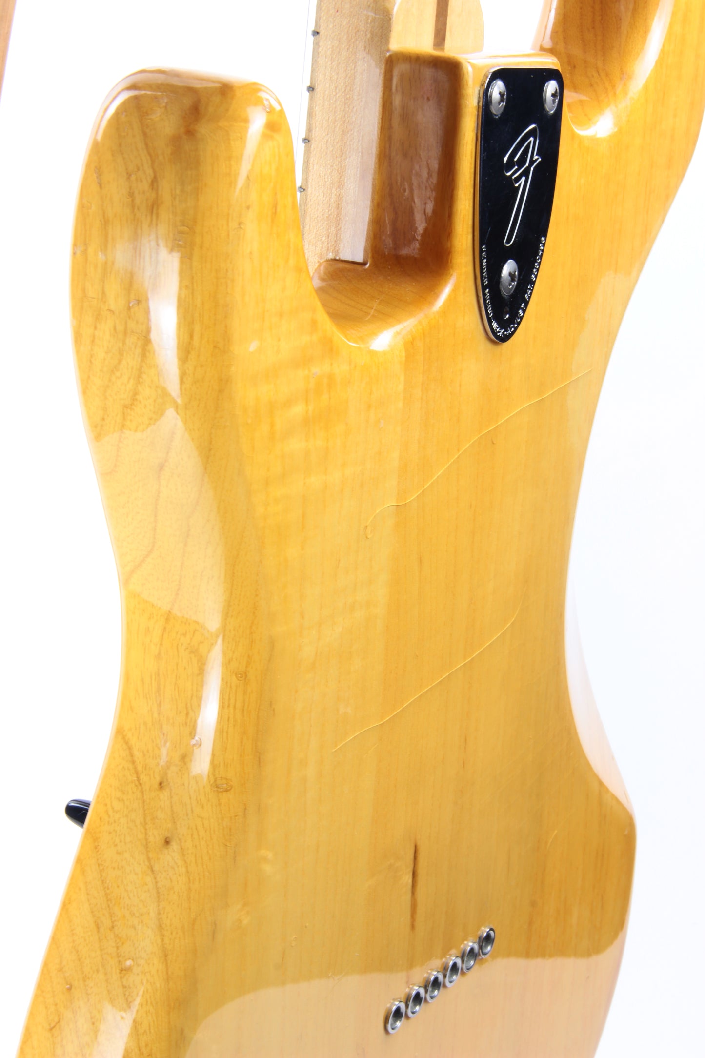 LIGHT! 1977 Fender Stratocaster FLAMED ASH Natural - Maple Neck Strat Vintage USA 1970's Hardtail