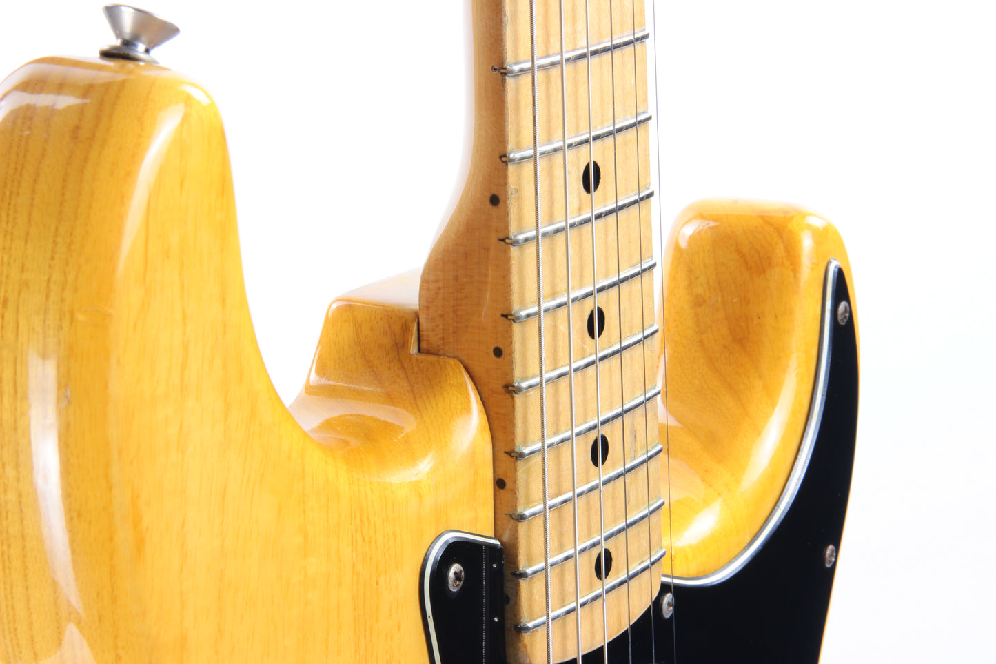 LIGHT! 1977 Fender Stratocaster FLAMED ASH Natural - Maple Neck Strat Vintage USA 1970's Hardtail