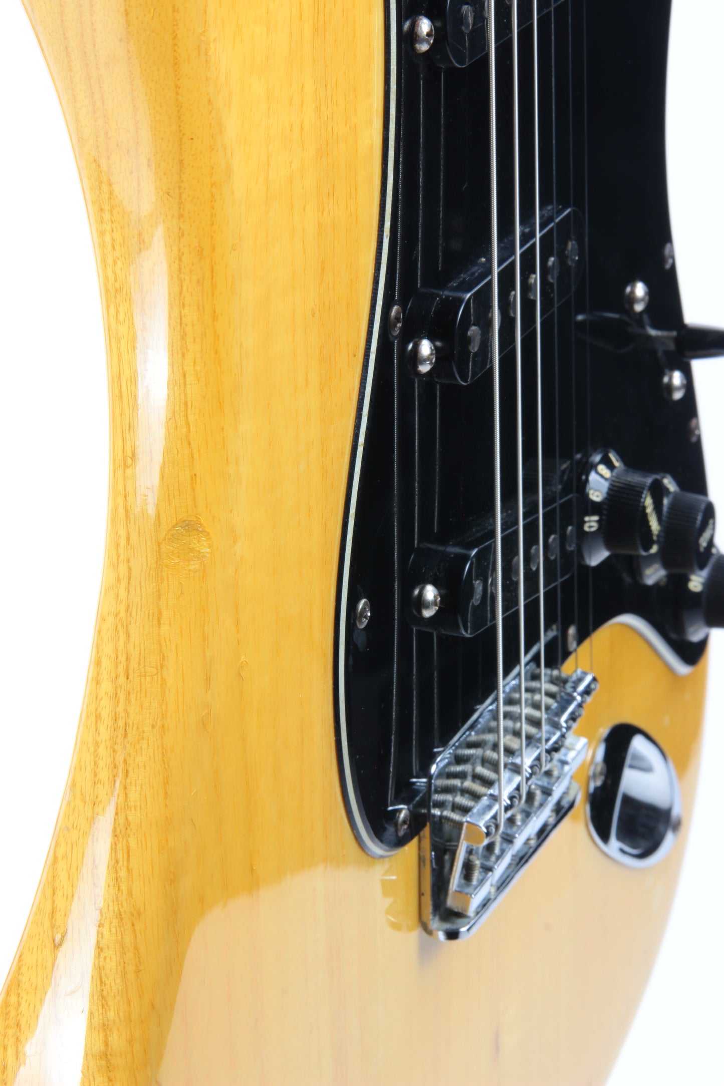 LIGHT! 1977 Fender Stratocaster FLAMED ASH Natural - Maple Neck Strat Vintage USA 1970's Hardtail