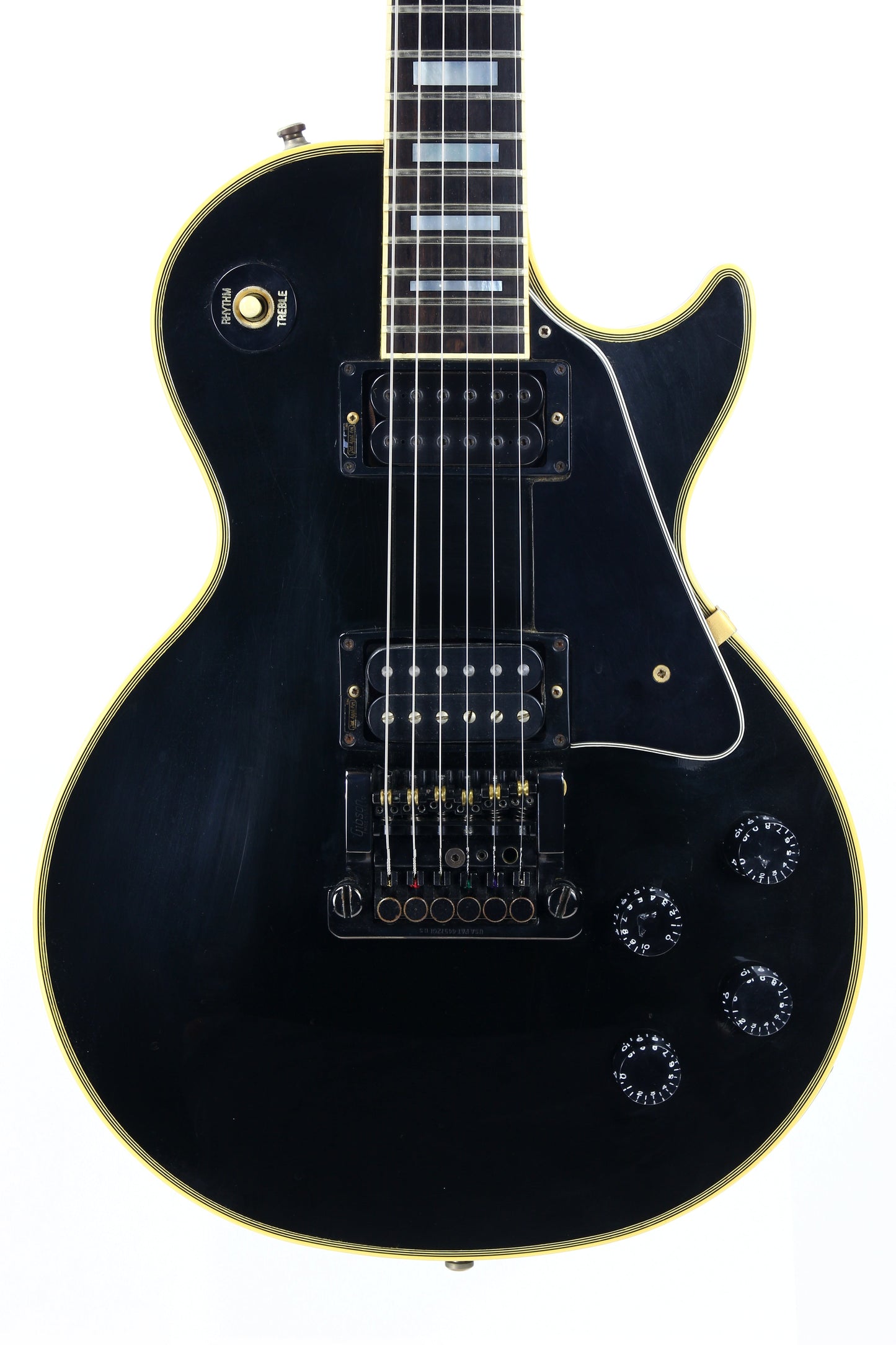 1985 Gibson Custom Shop Edition Les Paul Custom - Rare Japan-Only Model w Kahler, Black