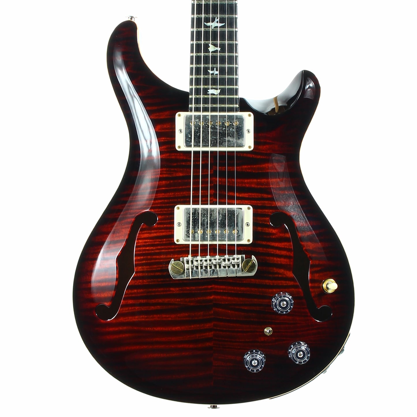 2017 PRS Wood Library Hollowbody II Piezo -- 10 Top, Ebony Board, Flame Maple Neck, ONLY 5.7 LBS!!!