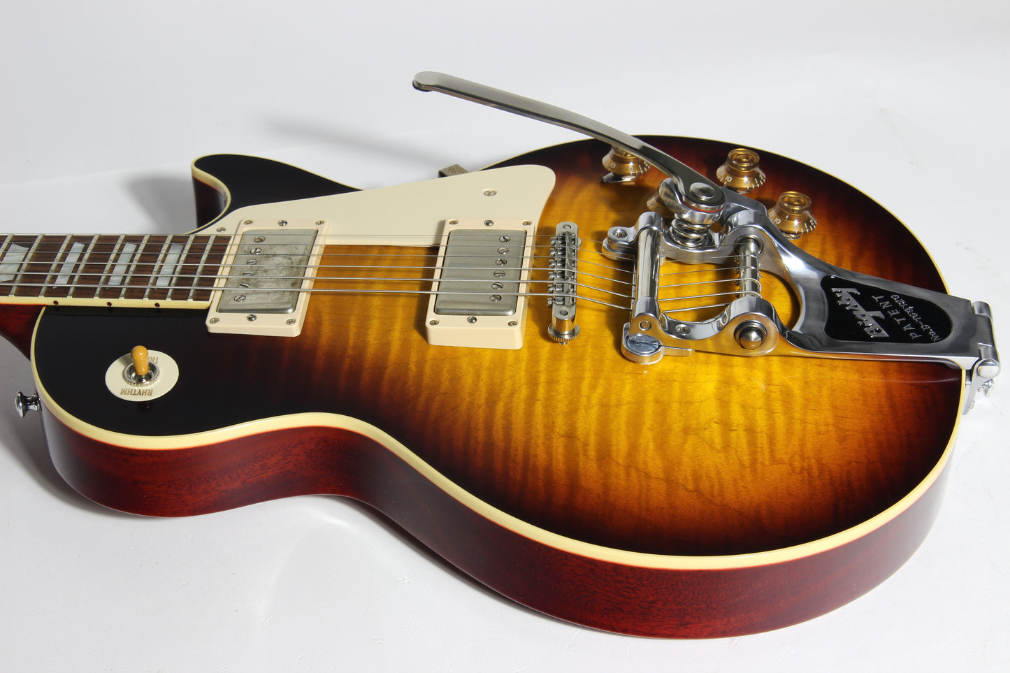 2016 Gibson 1958 Les Paul Historic Reissue R8 58 Custom Shop Bigsby - Faded Tobacco Sunburst Flametop