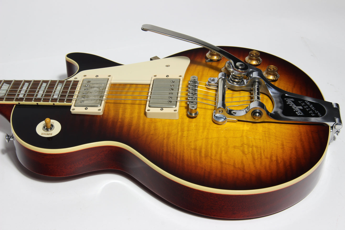 2016 Gibson 1958 Les Paul Historic Reissue R8 58 Custom Shop Bigsby - Faded Tobacco Sunburst Flametop
