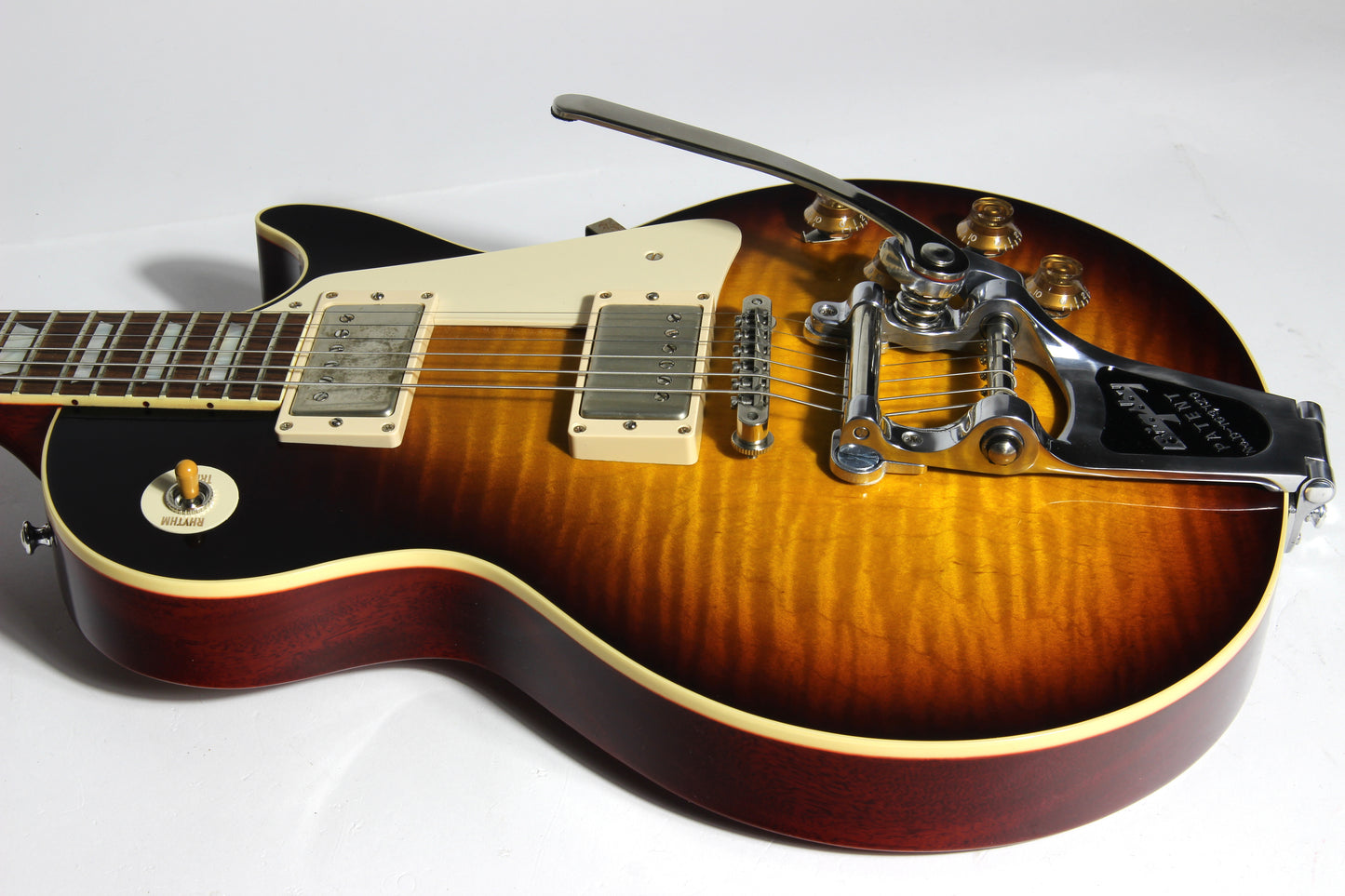 2016 Gibson 1958 Les Paul Historic Reissue R8 58 Custom Shop Bigsby - Faded Tobacco Sunburst Flametop
