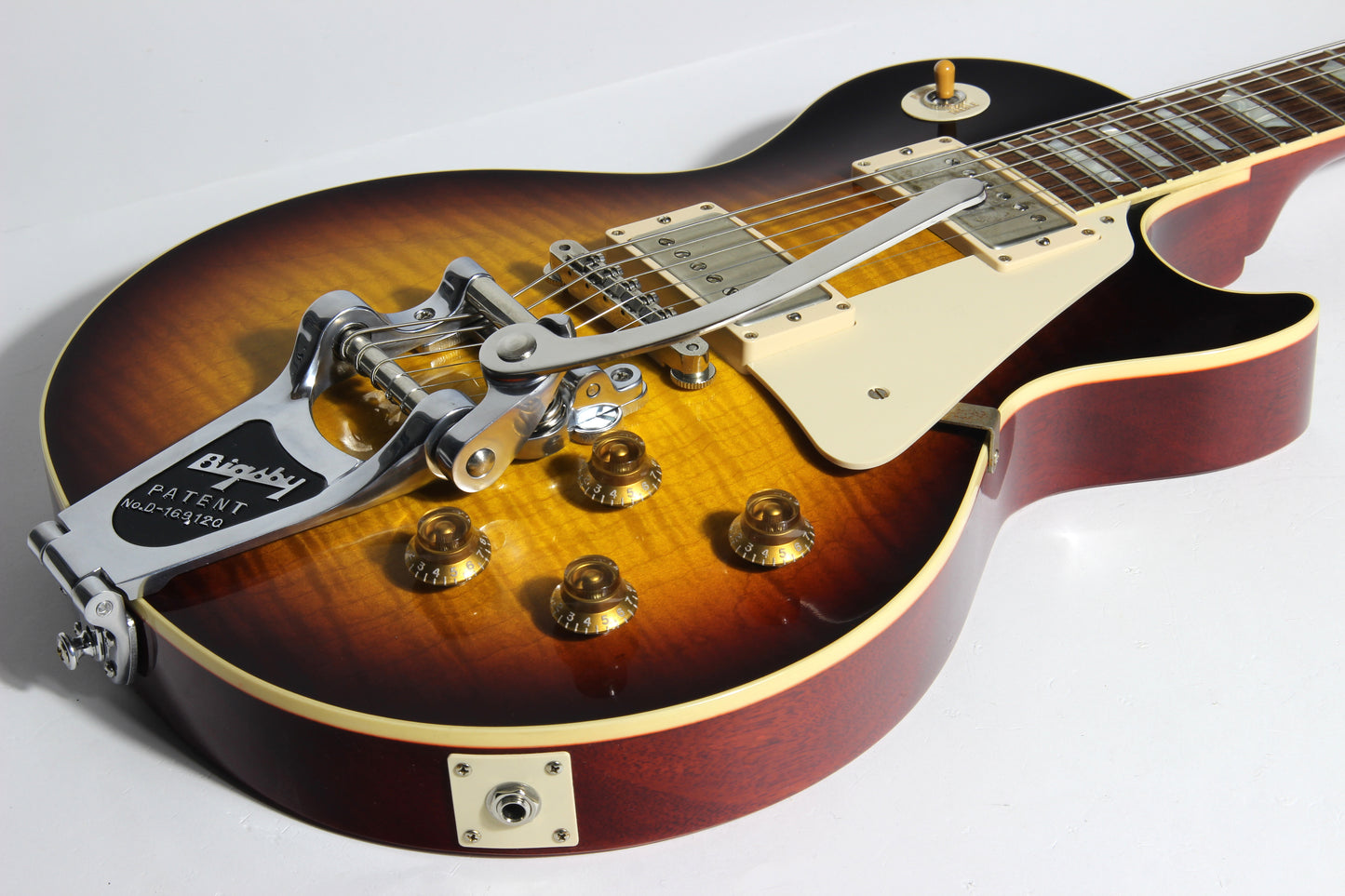 2016 Gibson 1958 Les Paul Historic Reissue R8 58 Custom Shop Bigsby - Faded Tobacco Sunburst Flametop