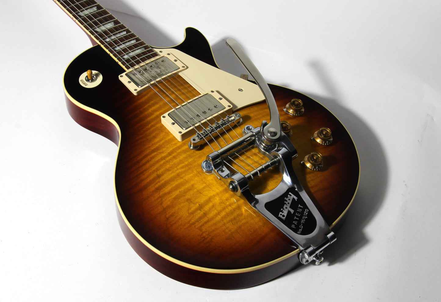 2016 Gibson 1958 Les Paul Historic Reissue R8 58 Custom Shop Bigsby - Faded Tobacco Sunburst Flametop