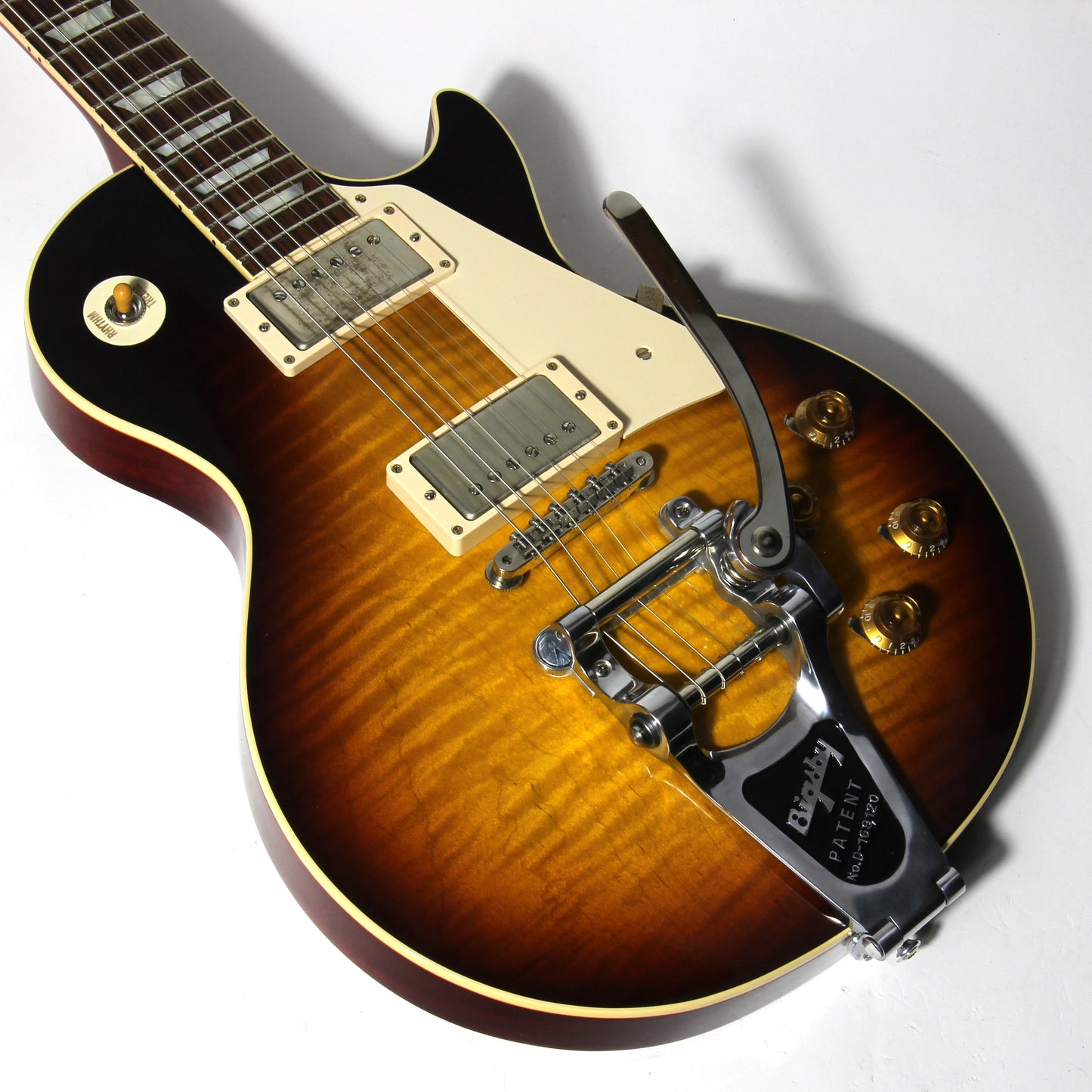 2016 Gibson 1958 Les Paul Historic Reissue R8 58 Custom Shop Bigsby - Faded Tobacco Sunburst Flametop