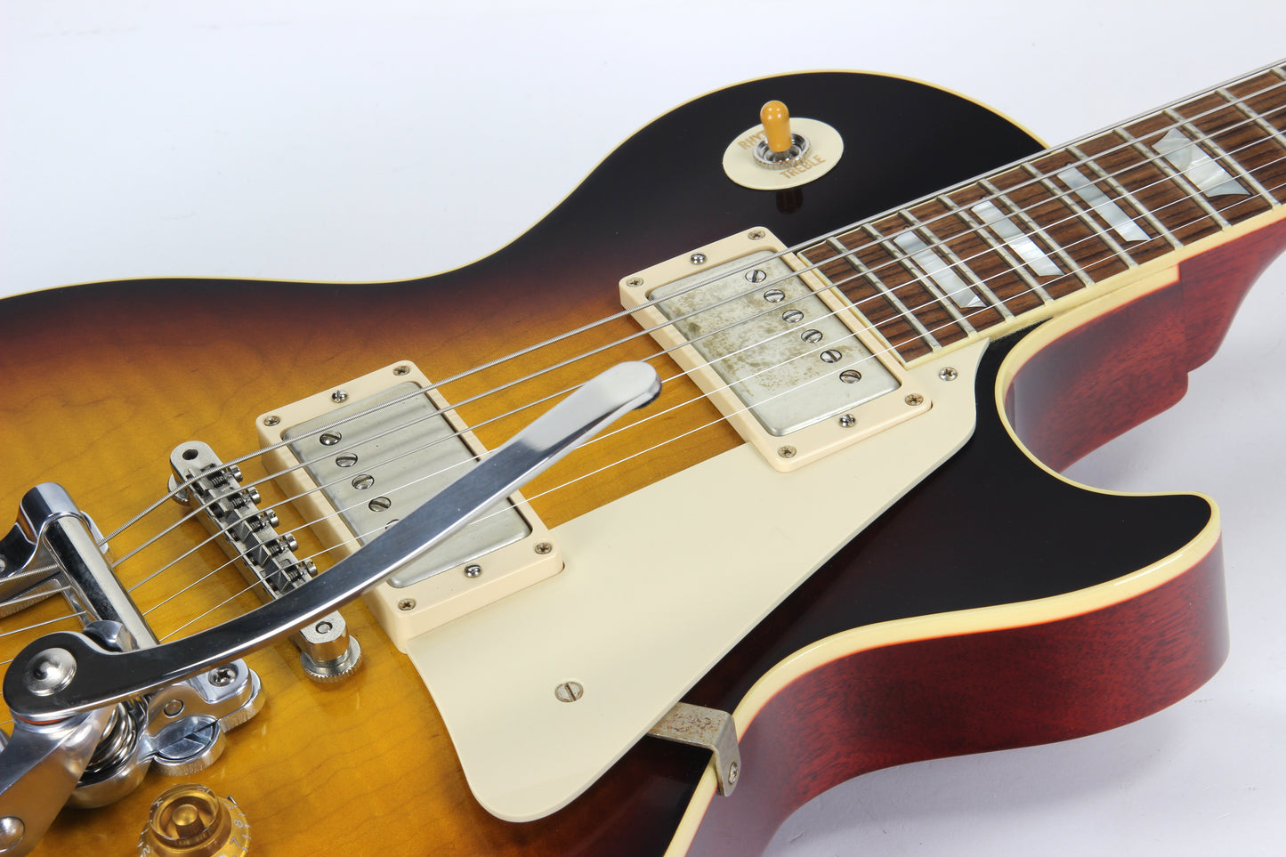 2016 Gibson 1958 Les Paul Historic Reissue R8 58 Custom Shop Bigsby - Faded Tobacco Sunburst Flametop