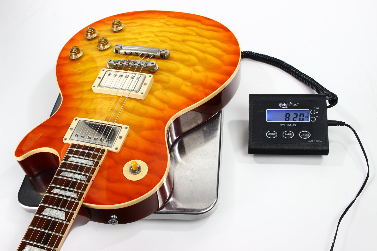 KILLER QUILT TOP! 2005 Gibson Custom Shop Class 5 Les Paul -- Tangerine Burst 1960 R0 60 1959 '59 Vibes