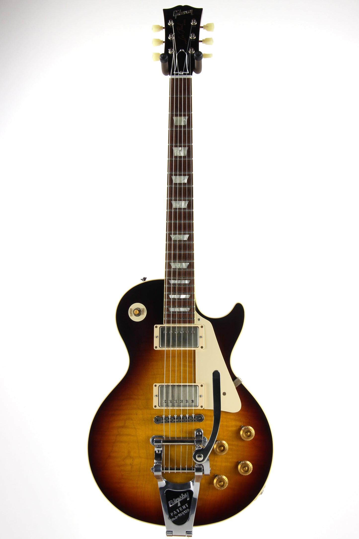 2016 Gibson 1958 Les Paul Historic Reissue R8 58 Custom Shop Bigsby - Faded Tobacco Sunburst Flametop