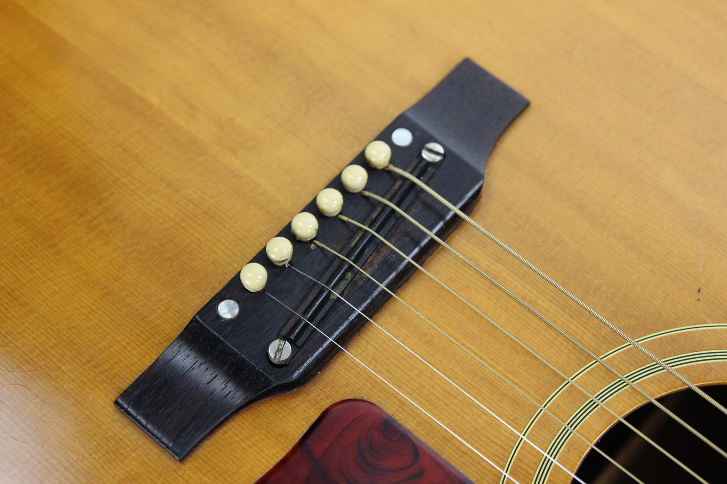 1964 Gibson J-50 Vintage Natural J-45 Flat Top Acoustic Guitar - 1960's Dreadnought WIDE NUT!