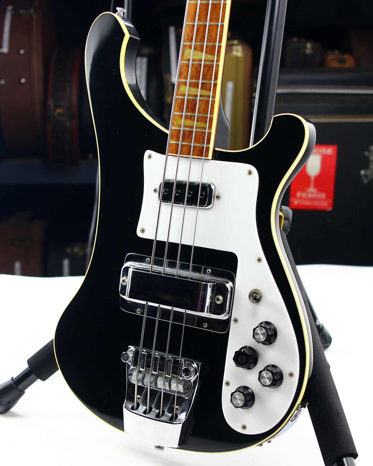 1981 Rickenbacker 4001 Bass Vintage Jetglo Black - 4003 4000 1980’s