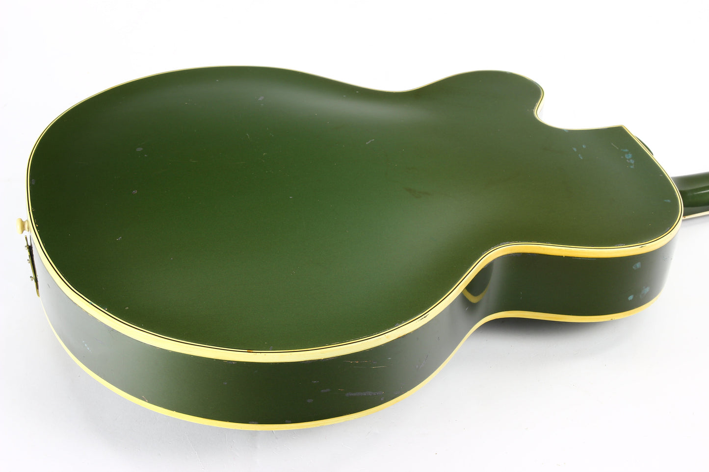 1957 Gretsch 6196 Country Club CADILLAC GREEN - Dearmond Pickups, white falcon size hollowbody guitar