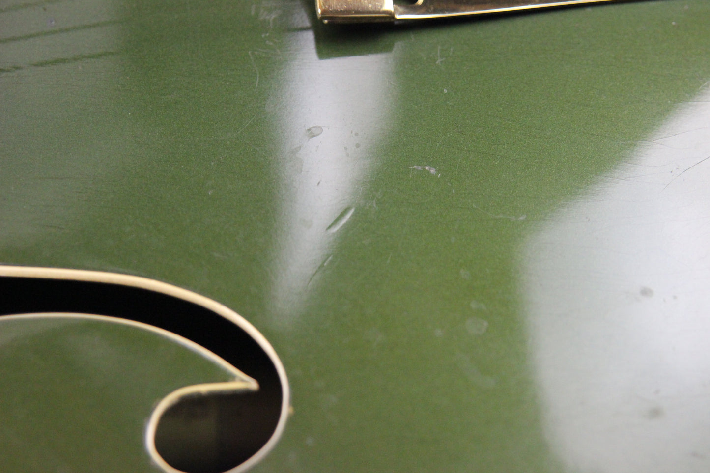 1957 Gretsch 6196 Country Club CADILLAC GREEN - Dearmond Pickups, white falcon size hollowbody guitar