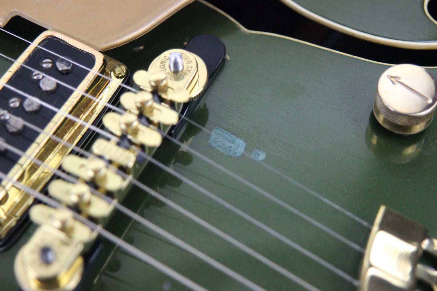 1957 Gretsch 6196 Country Club CADILLAC GREEN - Dearmond Pickups, white falcon size hollowbody guitar