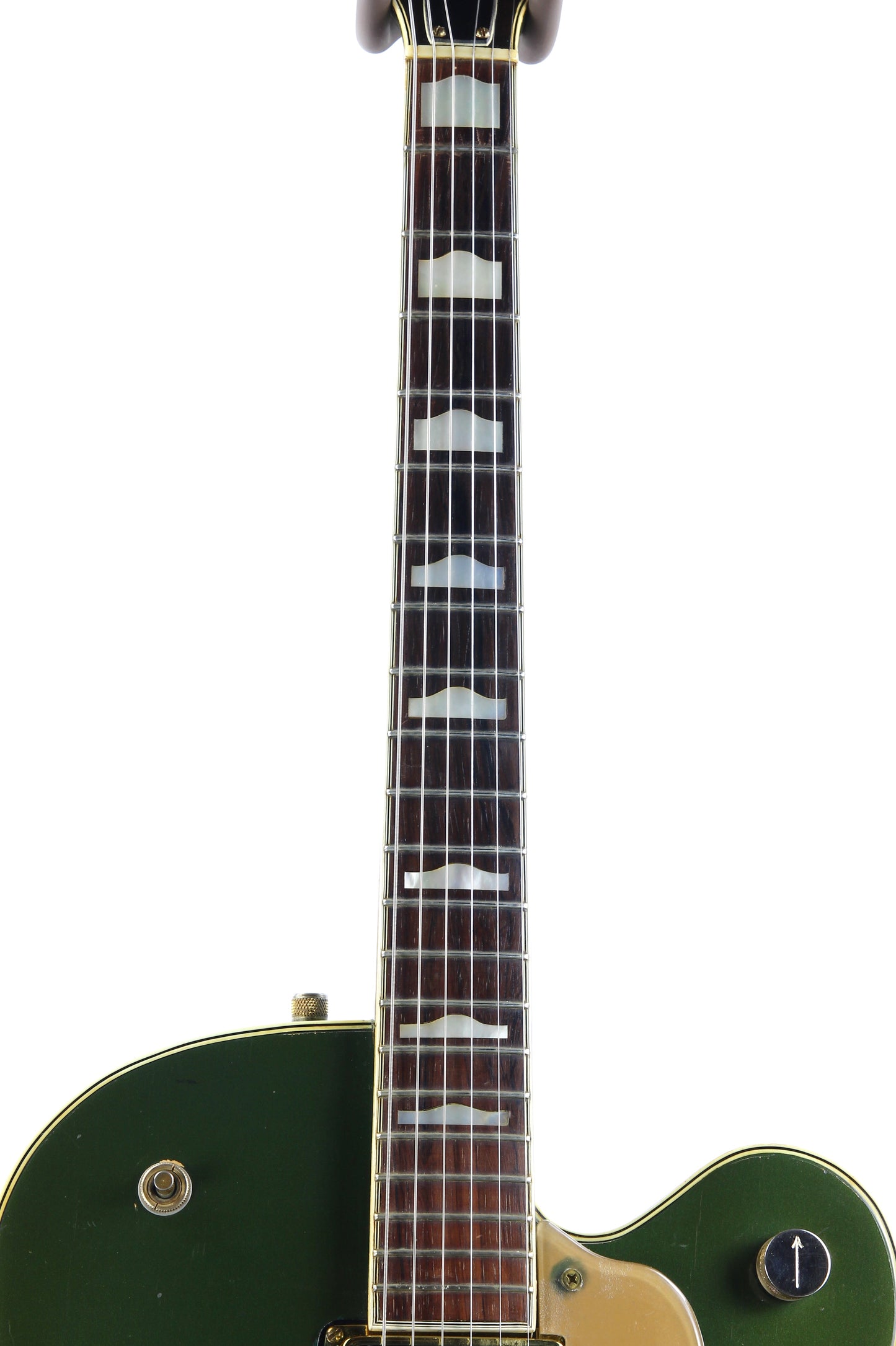 1957 Gretsch 6196 Country Club CADILLAC GREEN - Dearmond Pickups, white falcon size hollowbody guitar