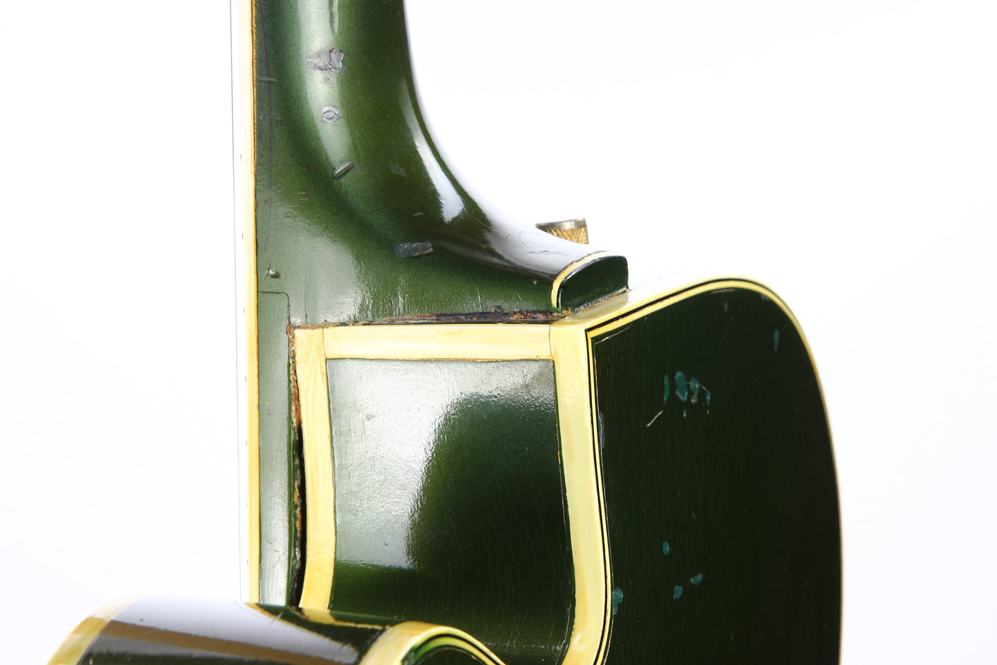 1957 Gretsch 6196 Country Club CADILLAC GREEN - Dearmond Pickups, white falcon size hollowbody guitar