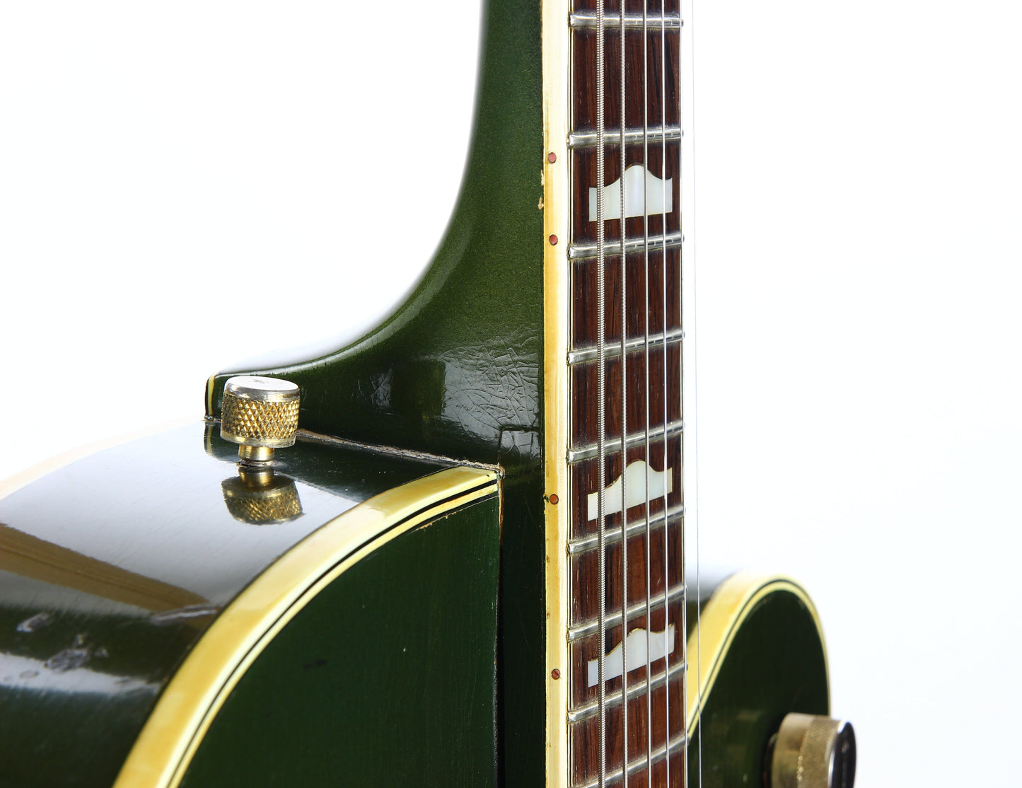 1957 Gretsch 6196 Country Club CADILLAC GREEN - Dearmond Pickups, white falcon size hollowbody guitar
