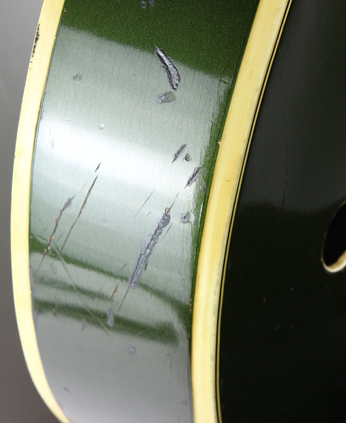 1957 Gretsch 6196 Country Club CADILLAC GREEN - Dearmond Pickups, white falcon size hollowbody guitar