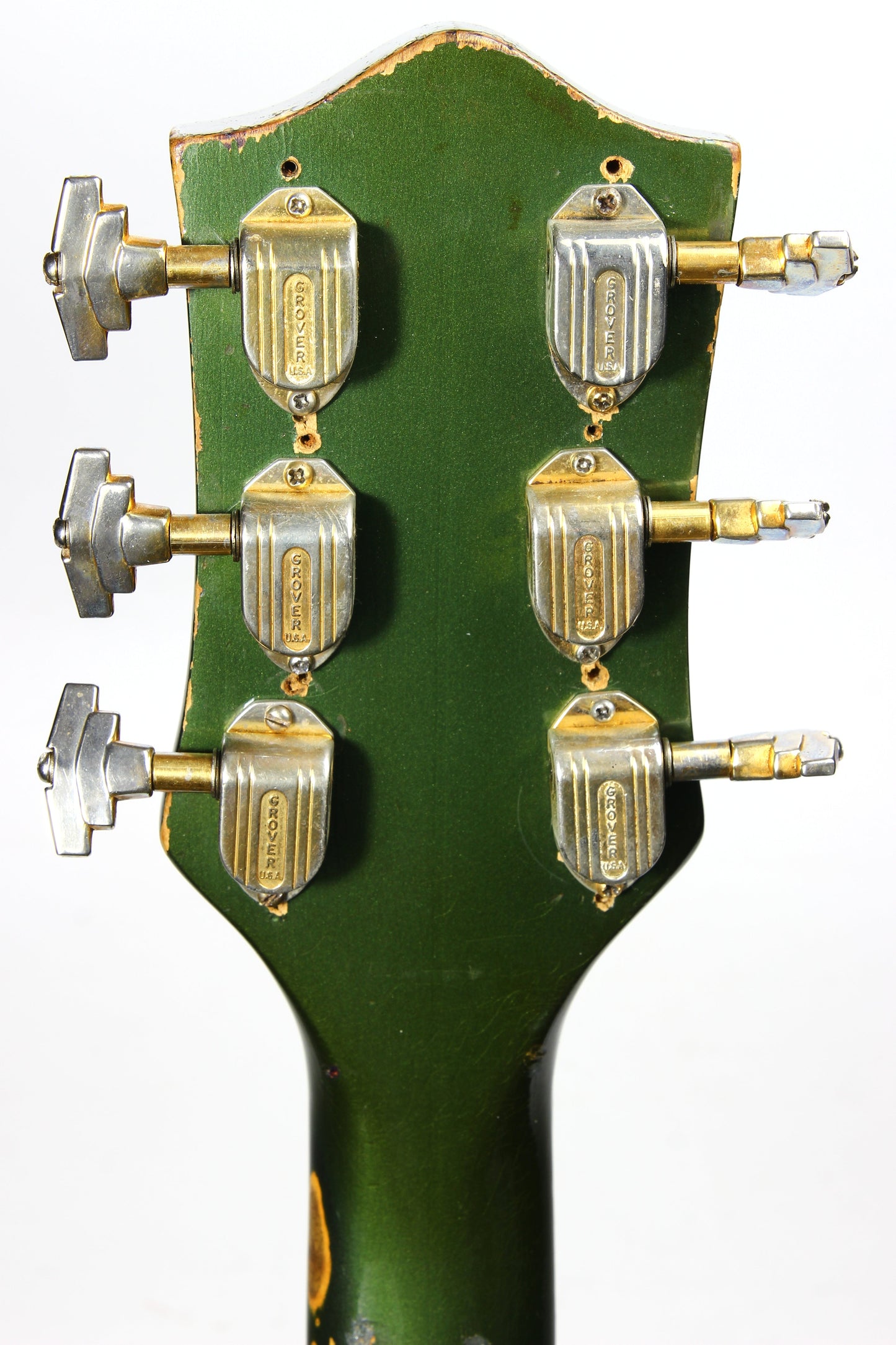 1957 Gretsch 6196 Country Club CADILLAC GREEN - Dearmond Pickups, white falcon size hollowbody guitar