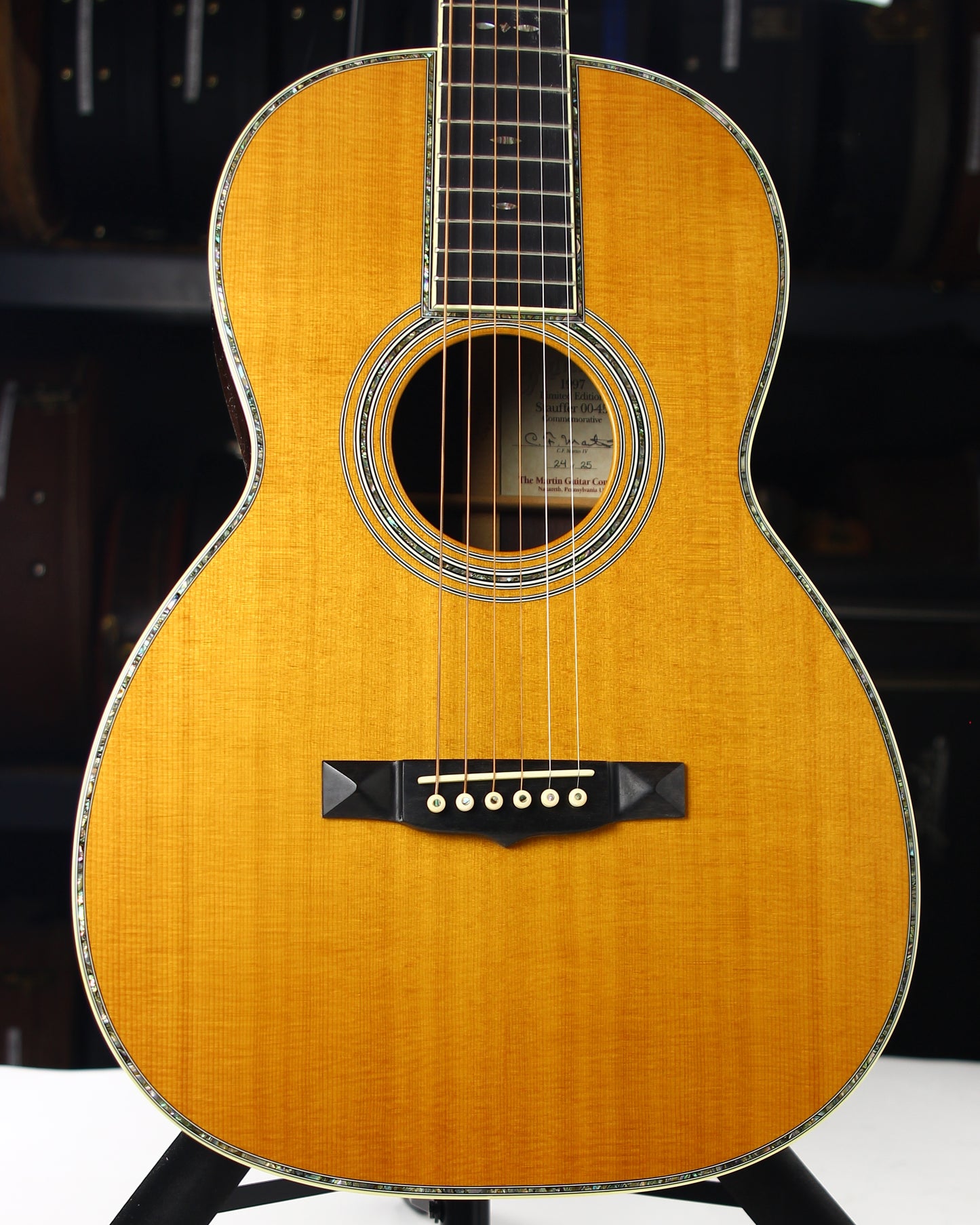 1997 Martin 00-45 Stauffer Brazilian Rosewood Commemorative - VERY RARE, Limited Edition, Coffin Case