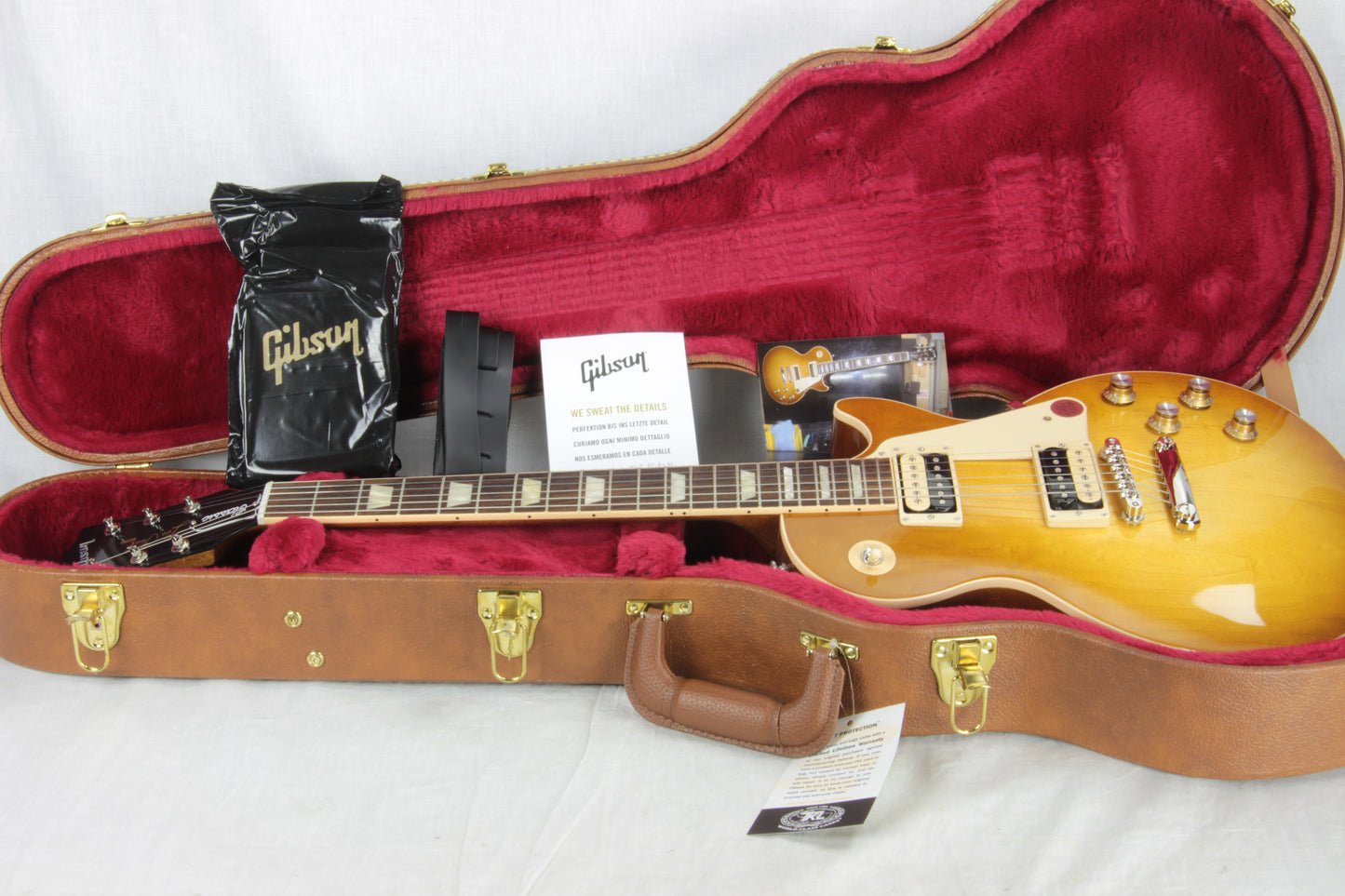 2019 Gibson Les Paul Classic Honeyburst 60's Neck w Zebra Pickups! w OHSC!