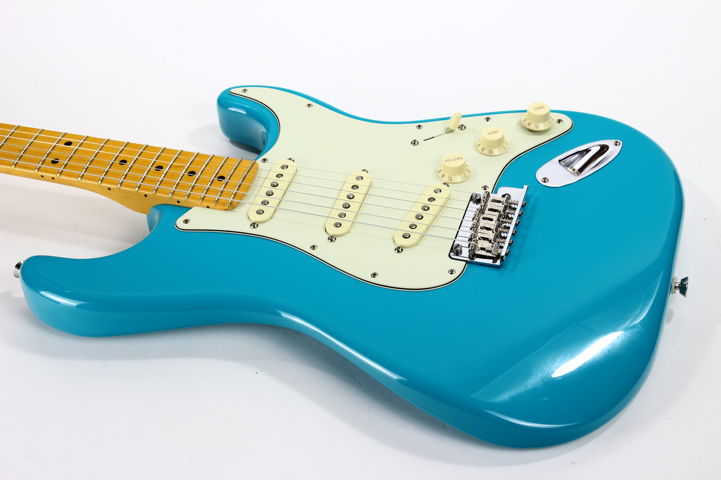 2021 Fender American Professional Pro II Stratocaster Miami Blue -- USA Strat, Maple Neck