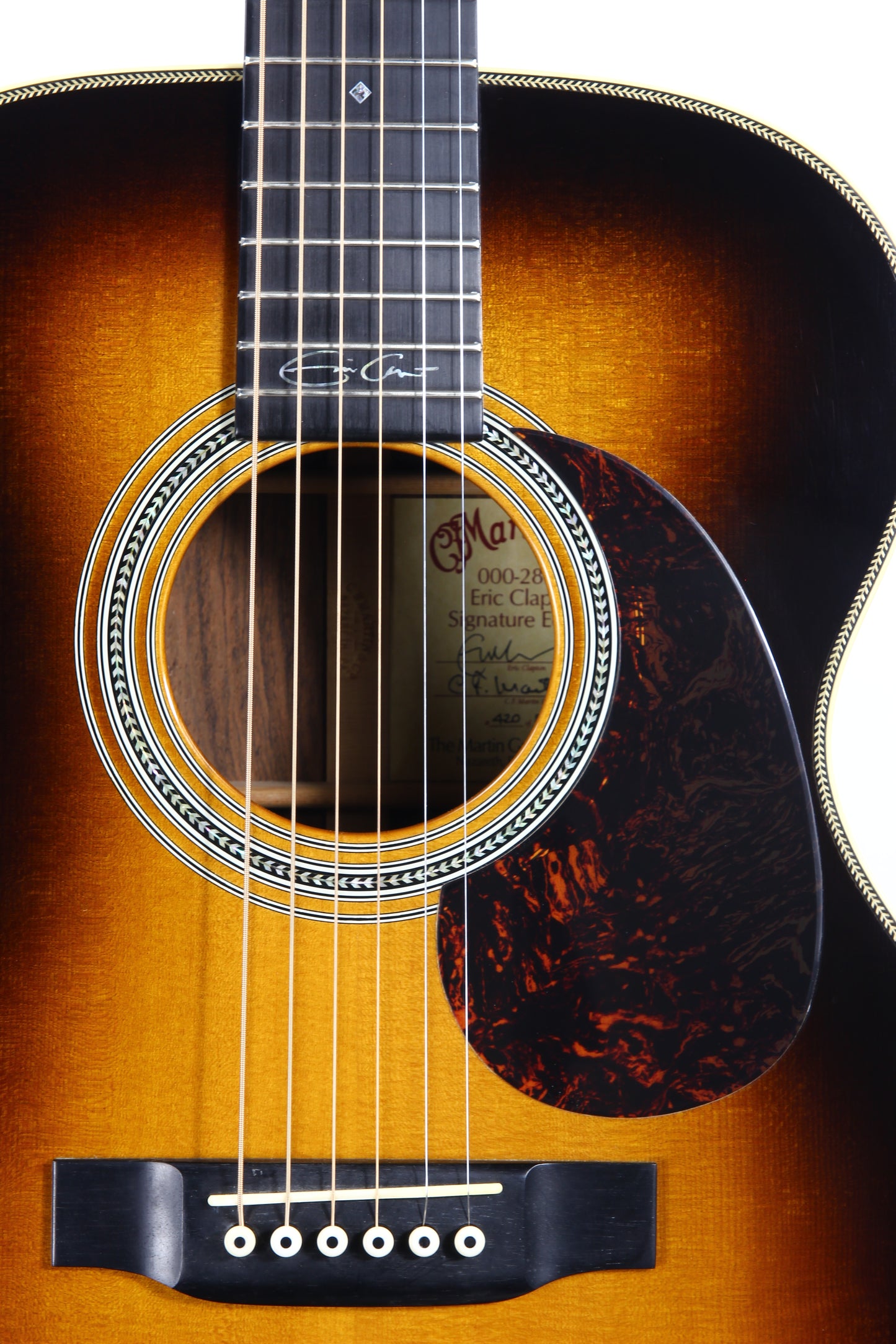 2003 Martin 000-28ECB Brazilian Rosewood Eric Clapton - Sunburst Limited Edition - Signed Label!
