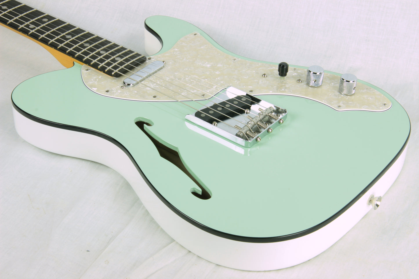 2019 Fender LIMITED EDITION American Telecaster Thinline USA Two-Tone Tele Seafoam Green Custom Shop Nocaster Pups!