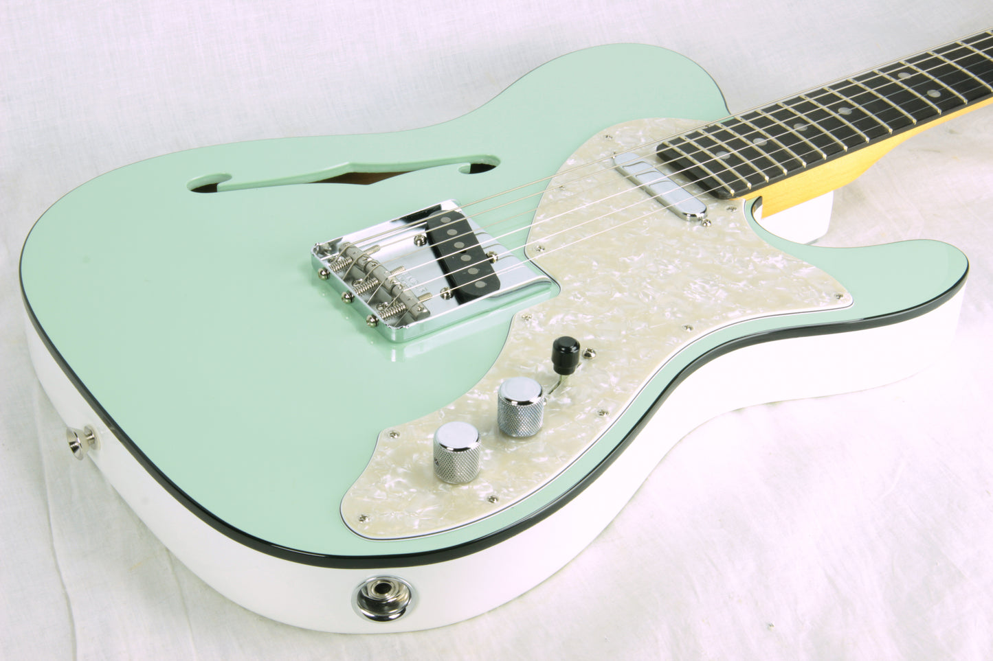 2019 Fender LIMITED EDITION American Telecaster Thinline USA Two-Tone Tele Seafoam Green Custom Shop Nocaster Pups!