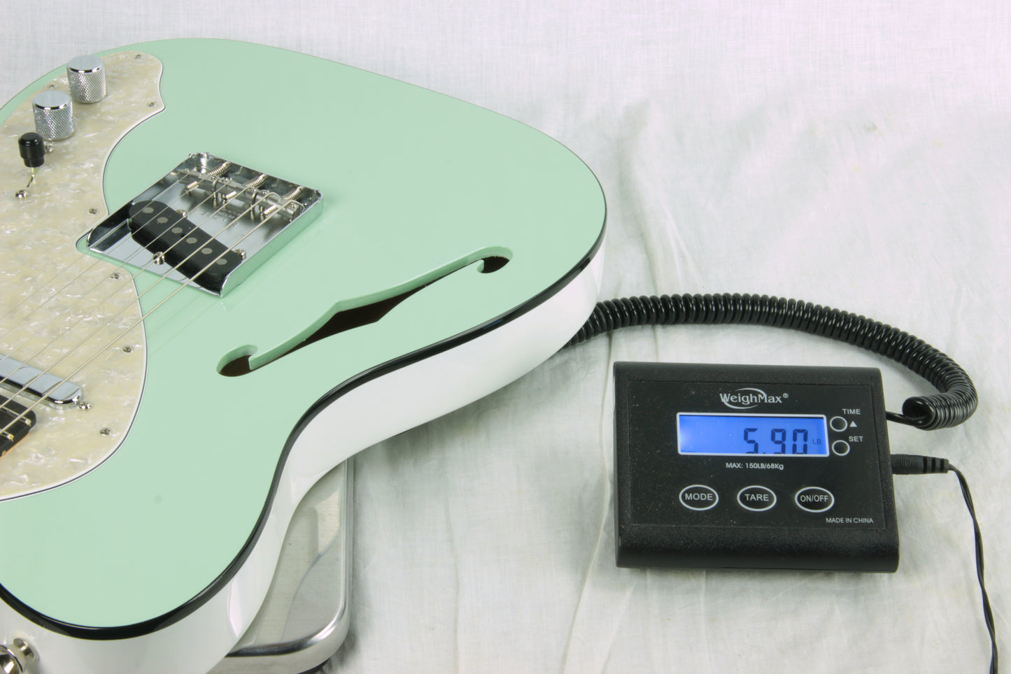 2019 Fender LIMITED EDITION American Telecaster Thinline USA Two-Tone Tele Seafoam Green Custom Shop Nocaster Pups!