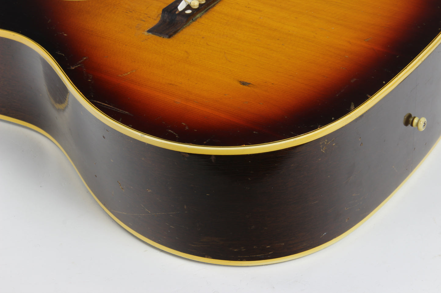 1966 Gibson J-45 Vintage Flattop Acoustic Dreadnought Guitar PROJECT in Dark Sunburst