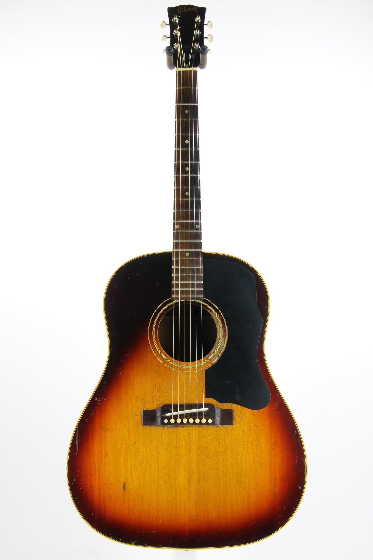 1966 Gibson J-45 Vintage Flattop Acoustic Dreadnought Guitar PROJECT in Dark Sunburst