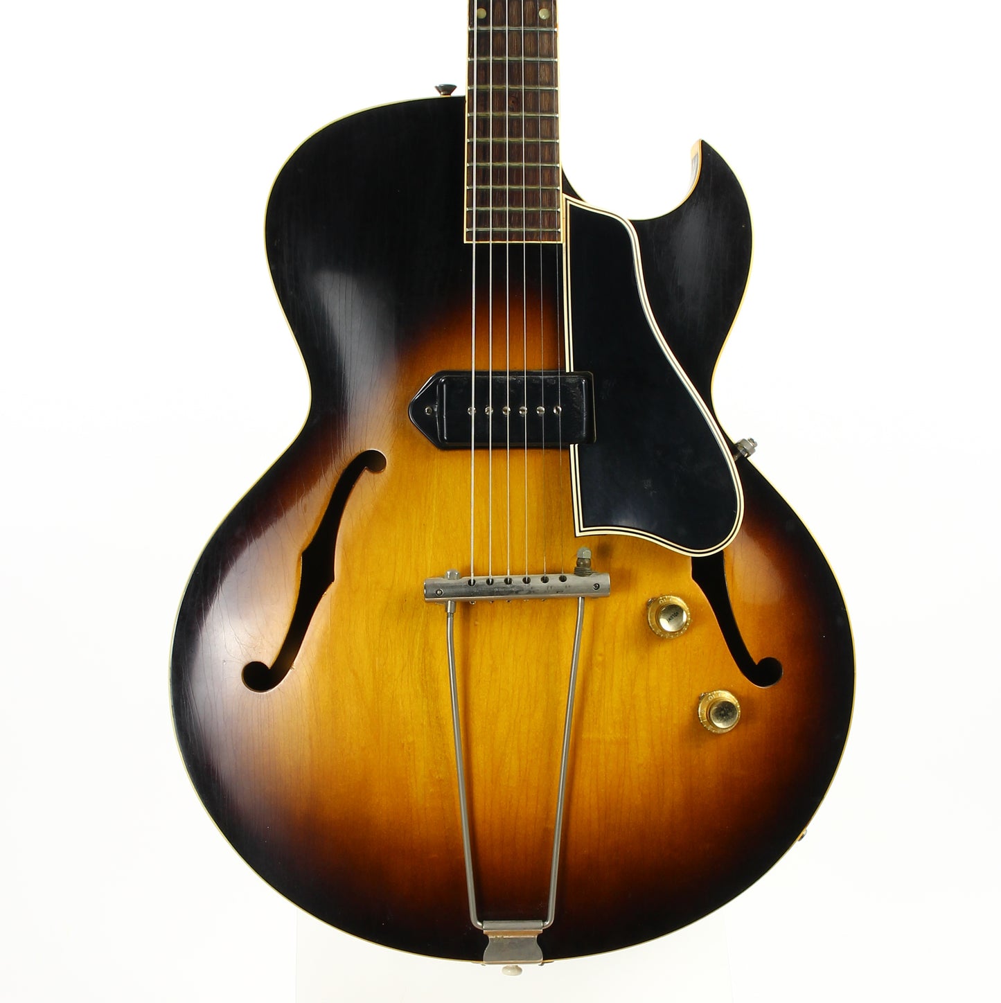 1957 Gibson ES-225T Vintage Thinline Electric Guitar - Sunburst, P-90, 1950’s, NO BREAKS!